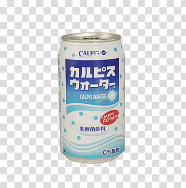 AESTHETIC GRUNGE, Calpis water can transparent background PNG clipart