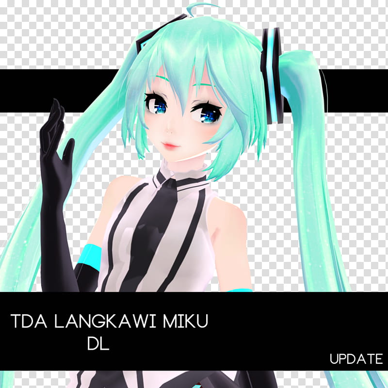 TDA Langkawi Miku, + Watchers UPDATE, teal-haired woman in white sleeveless shirt anime character illustration transparent background PNG clipart