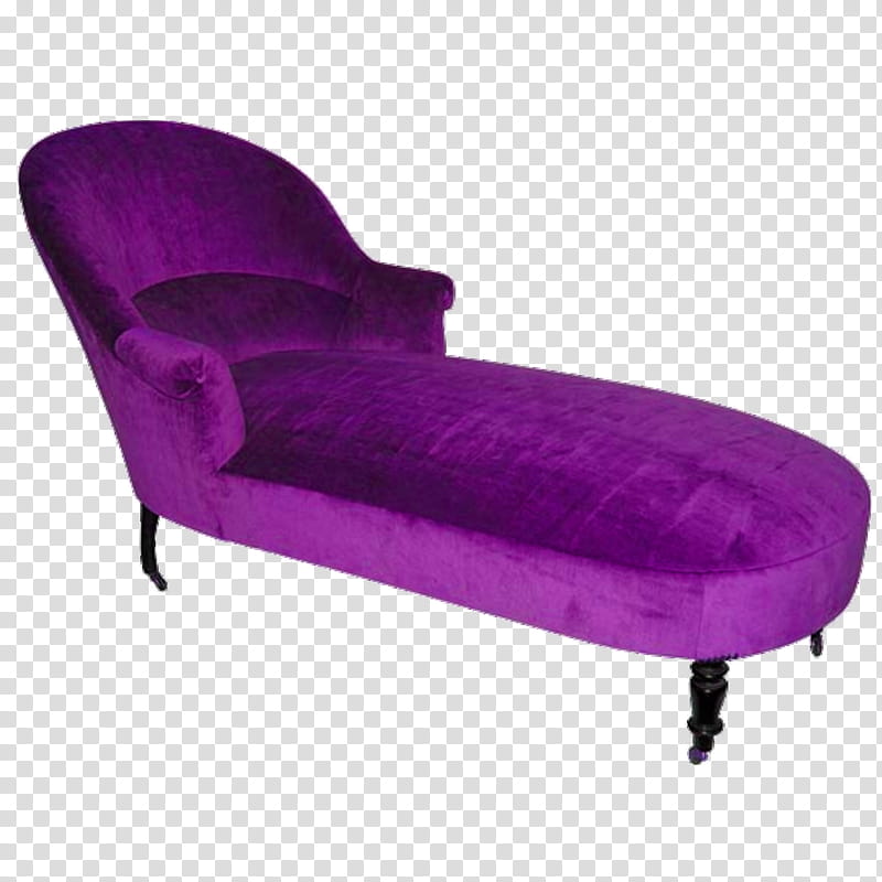 Sofa, purple velvet fainting couch transparent background PNG clipart