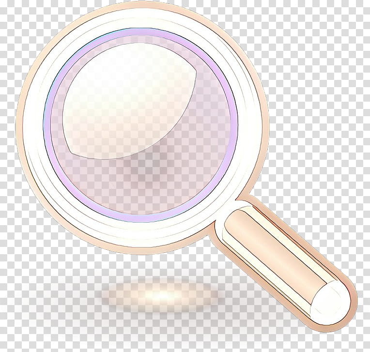 violet purple pink makeup mirror cosmetics, Cartoon, Circle transparent background PNG clipart