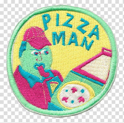 Full, pizza man badge transparent background PNG clipart