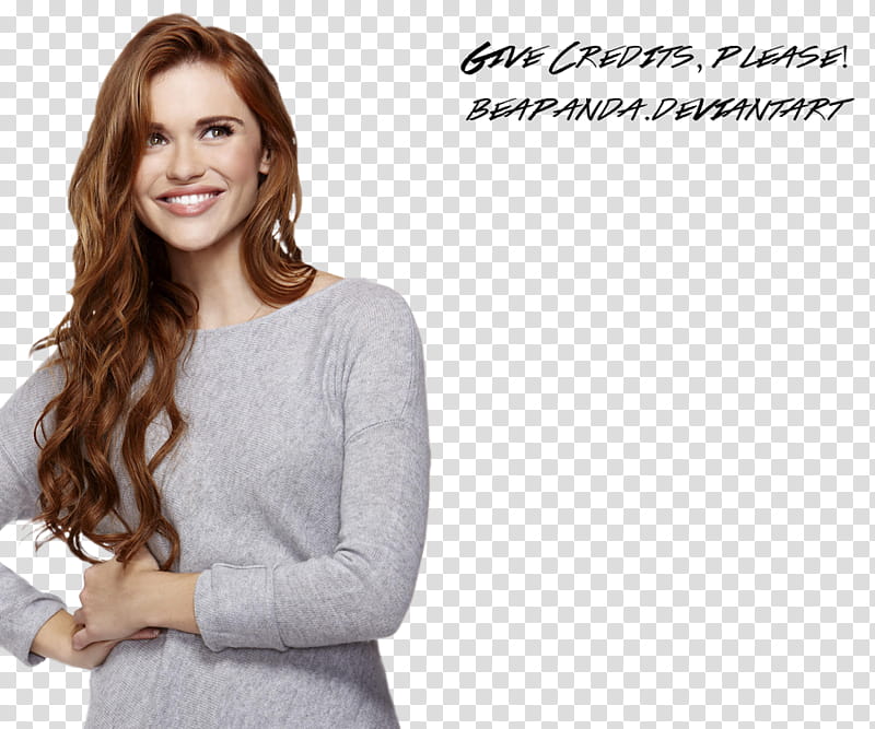 Holland Roden, woman holding her waist transparent background PNG clipart