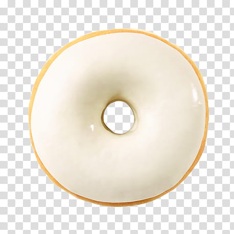 AESTHETIC, doughnut with white topping transparent background PNG clipart