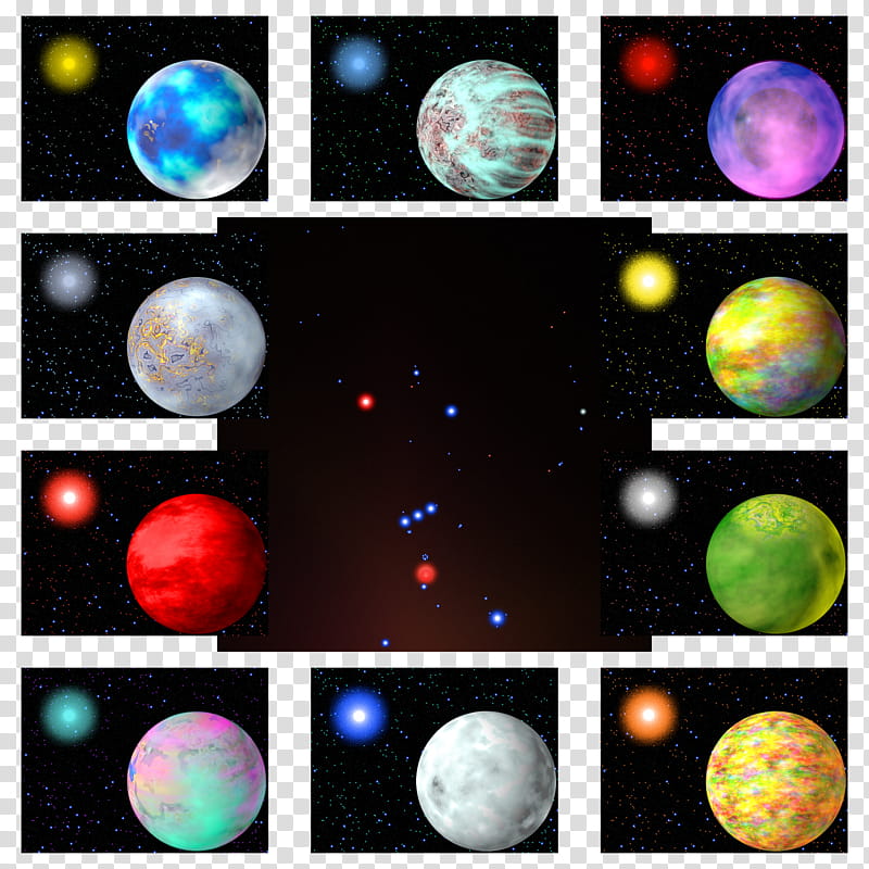 Orionis Starfield WP kit PSD , Solar Planet collage transparent background PNG clipart