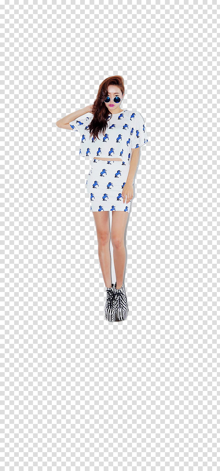 Park Sora stylenada, woman wearing two-piece dress transparent background PNG clipart