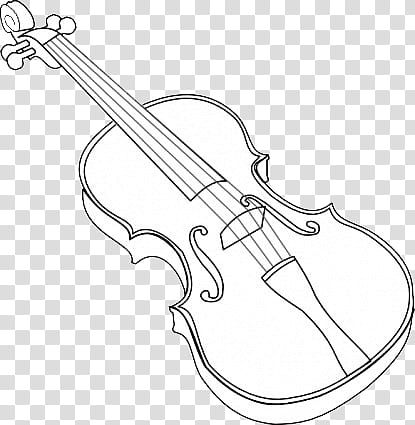 black violin illustration transparent background PNG clipart