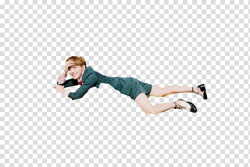 BTS Young Forever Day Version, man wearing green blazer and shorts transparent background PNG clipart