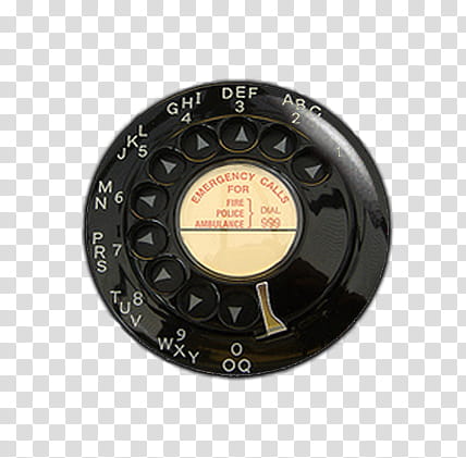 Pins , black and brown rotary telephone dial transparent background PNG clipart