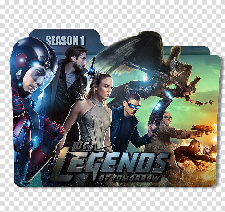 Dc Legends Of Tomorrow Serie Folders, DC Legends of Tomorrow folder illustration transparent background PNG clipart