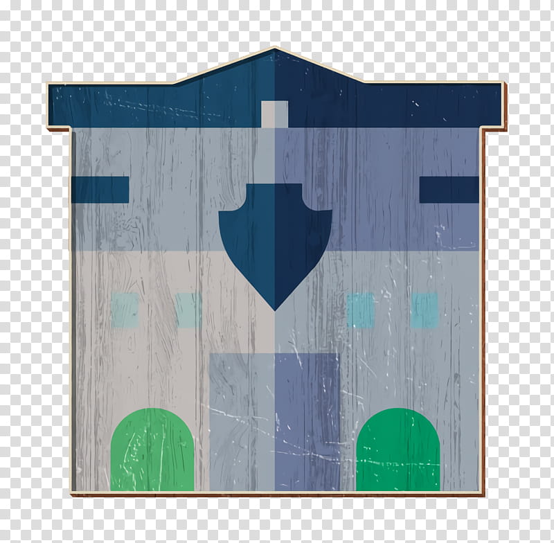 Prison icon Police station icon Urban Building icon, Green, Turquoise, Teal, Aqua, Flag, Rectangle, Tile transparent background PNG clipart