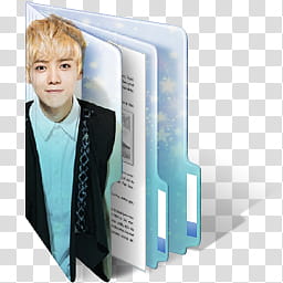 Exo M Luhan Live Folder Icon , Luhan Data Final, male-printed folder icon transparent background PNG clipart
