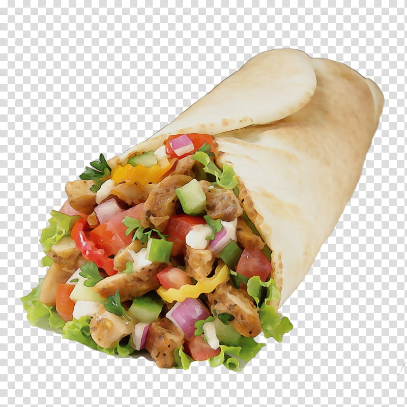 Shawarma, Watercolor, Paint, Wet Ink, Dish, Food, Cuisine, Gyro transparent background PNG clipart