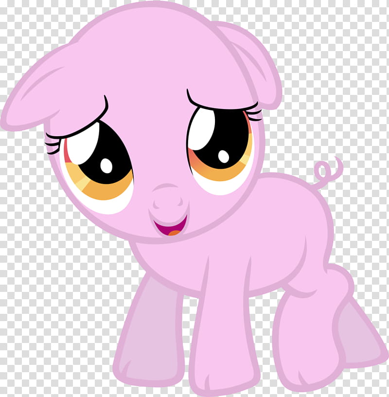 My Little Piggy, pink My Little Pony character illustration transparent background PNG clipart