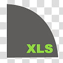 Flat Angles File Types Green, gray and green XLS icon illustration transparent background PNG clipart