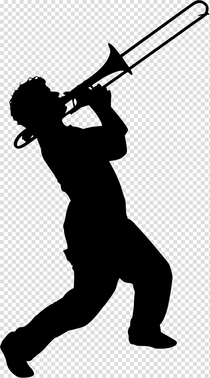 Trumpet Silhouette Music, Trumpet, angle, text png