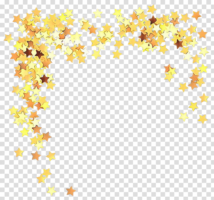 Gold Stars, Cartoon, BORDERS AND FRAMES, Yellow, Line transparent background PNG clipart