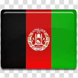 All in One Country Flag Icon, Afghanistan-Flag- transparent background PNG clipart