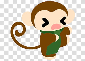 The icons of pretty monkey, monkey-job1-10 transparent background PNG clipart thumbnail