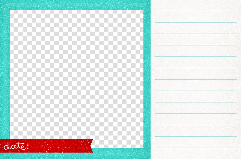 Shimmer Journal Cards, blue-lined paper transparent background PNG clipart