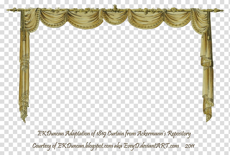 Swag Curtain Double Drop Sides, white and brown window curtain transparent background PNG clipart