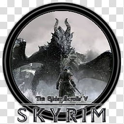 Game ICOs I, The Elder Scrolls V Skyrim  transparent background PNG clipart