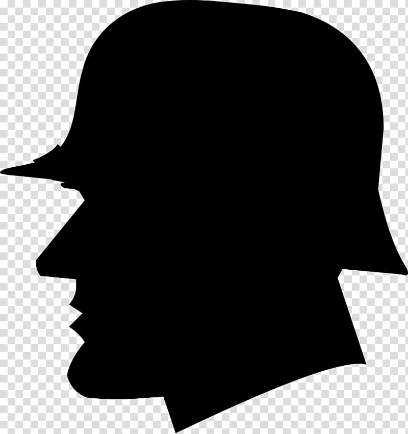 American Football, World War I, Soldier, Helmet, Silhouette, Military, Black, Face transparent background PNG clipart