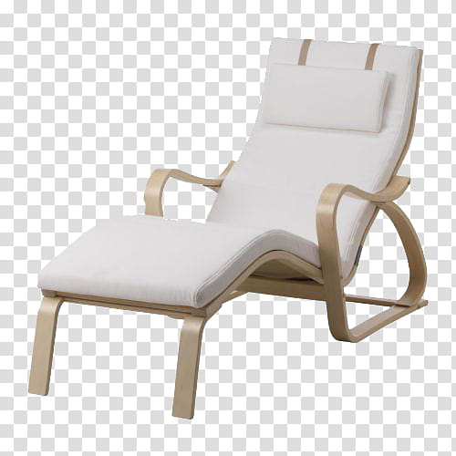 Fixtures, white and beige lounger transparent background PNG clipart