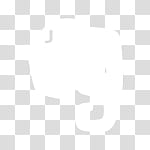 Minimal JellyLock, white elephant head art transparent background PNG clipart
