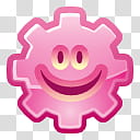 Oxygen Refit, face-gearhead-female-smile, pink sitting icon illustration transparent background PNG clipart