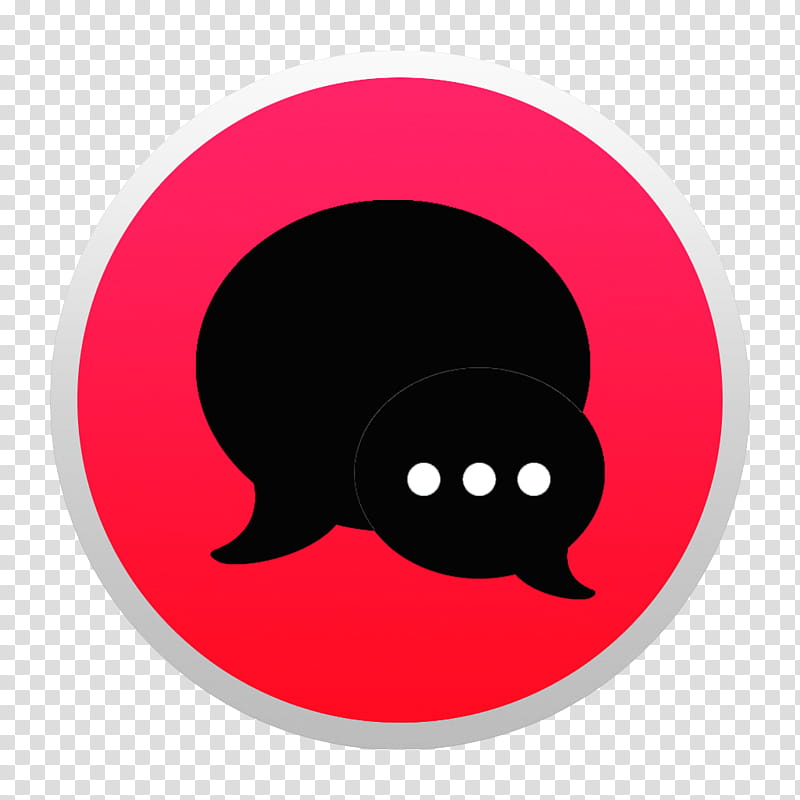 Black And Colorful Yosemite Style Icons, Red iMessage W:BG transparent background PNG clipart