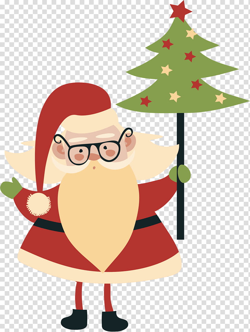 Christmas Tree Art, Santa Claus, Christmas Day, Tshirt, Christmas Ornament, Wand, Christmas Decoration, Gift transparent background PNG clipart