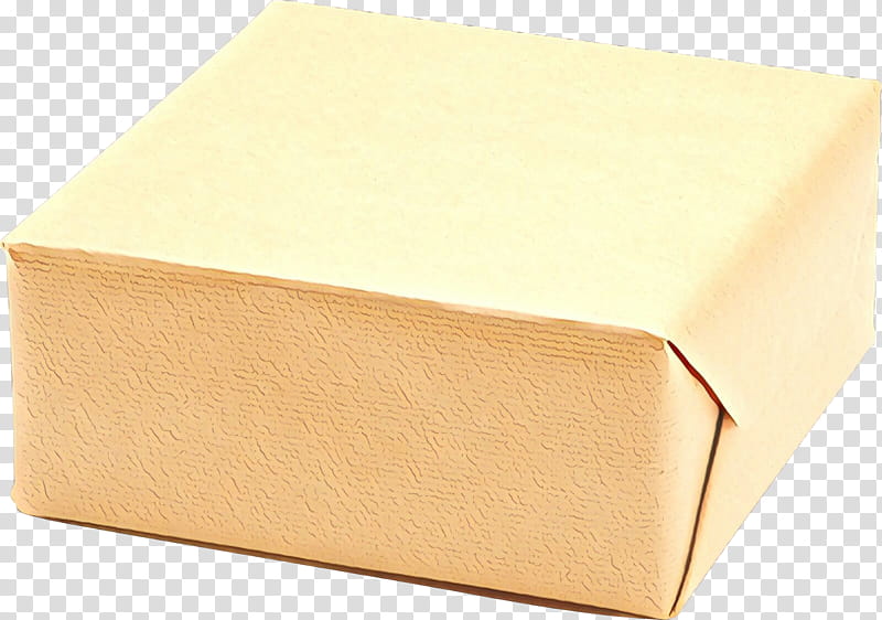 box yellow rectangle shipping box processed cheese, Cartoon, American Cheese, Paper Product transparent background PNG clipart
