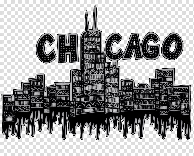 Skyline City, Chicago Skyline, Willis Tower, Drawing, Coloring Book, Painting, Cartoon, Text transparent background PNG clipart