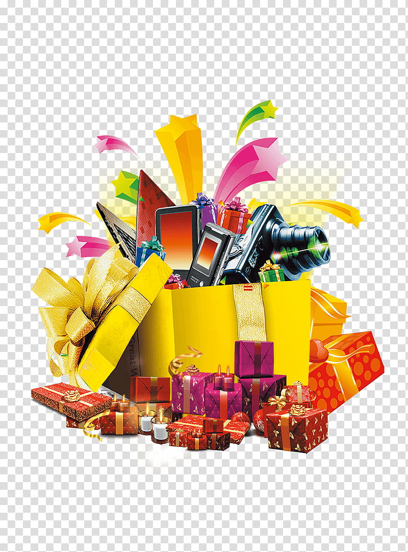 Camera, Gift, Poster, Digital Cameras, Gratis, Sales Promotion, Yellow, Gift Basket transparent background PNG clipart