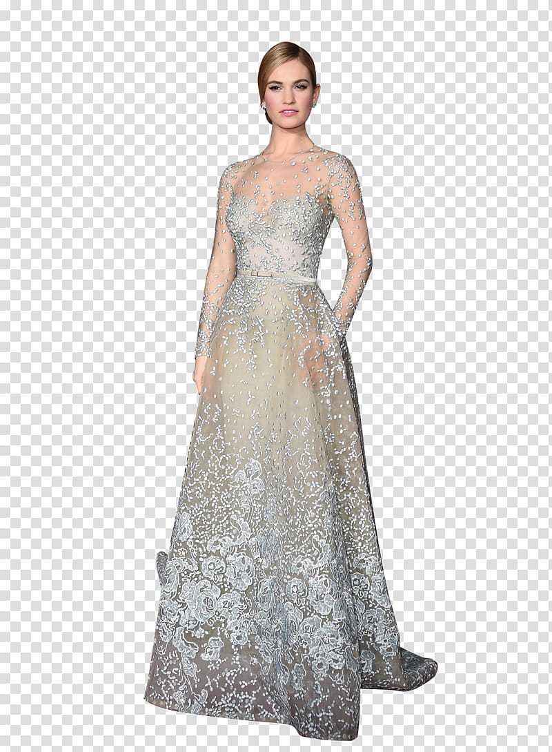 Lily James transparent background PNG clipart