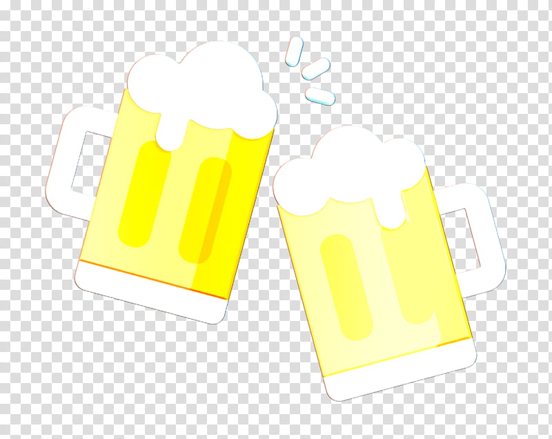 Beer icon Summer Party icon, Yellow, Drinkware, Mug, Logo, Pint Glass, Side Dish, Tableware transparent background PNG clipart