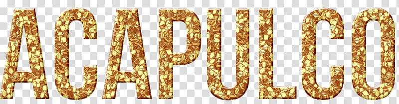 brown Acapulco text art transparent background PNG clipart