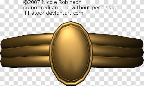 D of a gold bangle transparent background PNG clipart