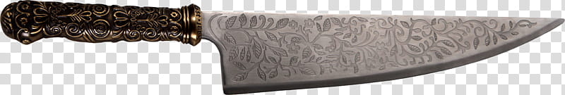 RESTRICTED Vorpal Blade, brass-colored handles knife transparent background PNG clipart