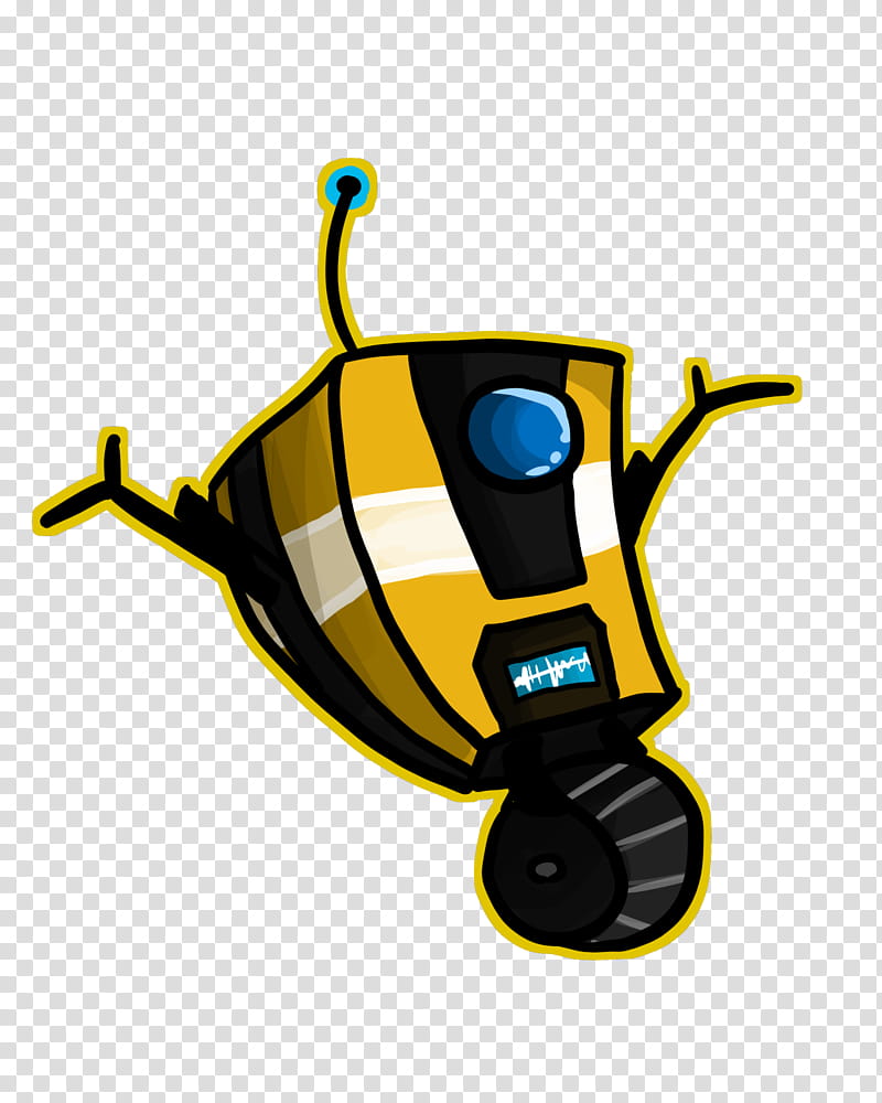 Bumblebee, Tales From The Borderlands, Borderlands 2, Video Games, Art, Handsome Jack, Drawing, Yellow transparent background PNG clipart