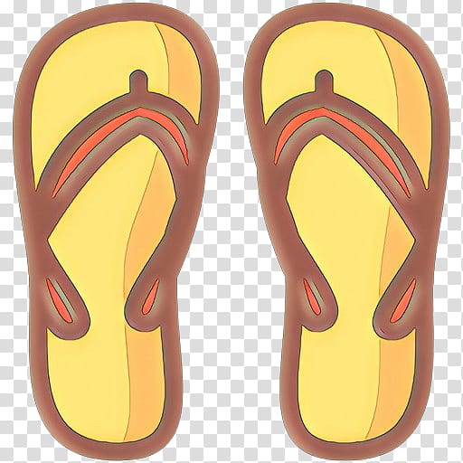 Yellow, Slipper, Flipflops, Clothing, Footwear, Shoe, Sandal transparent background PNG clipart