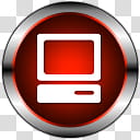 PrimaryCons Red, red PC icon transparent background PNG clipart