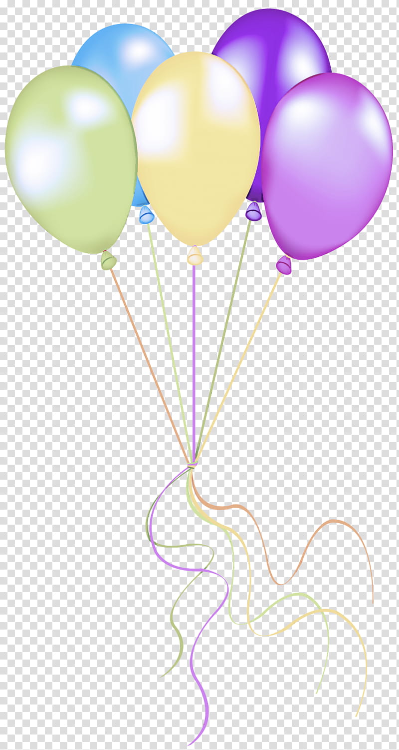 balloon party supply purple pink toy, Magenta transparent background PNG clipart