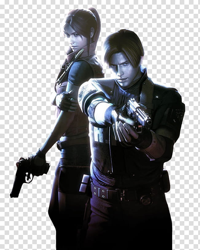 Claire and Leon RE Darkside Chronicles transparent background PNG clipart