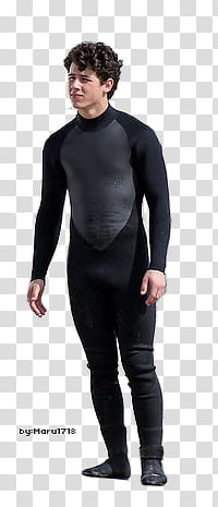 Jonas , men's black wetsuit ] transparent background PNG clipart