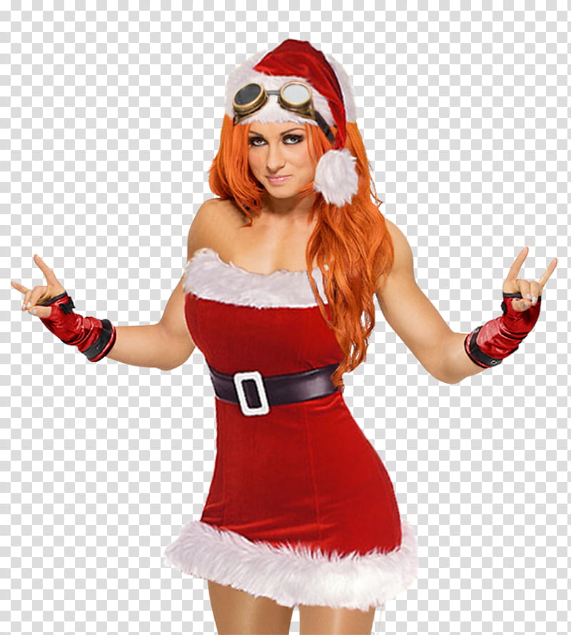 Becky Lynch X Mas transparent background PNG clipart