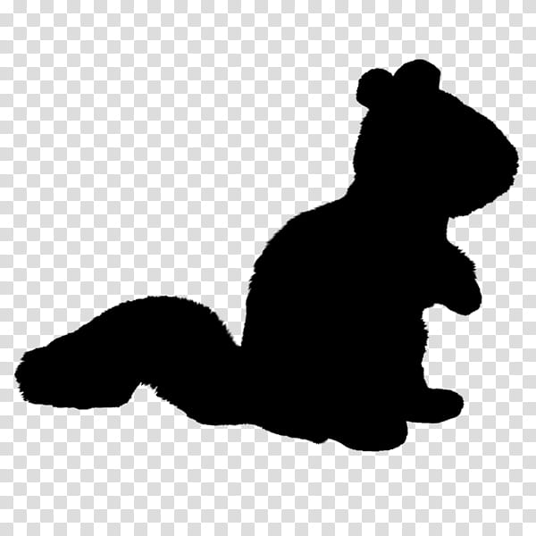 Dog And Cat, Bear, Silhouette, Tail, Black M, Squirrel, Blackandwhite transparent background PNG clipart