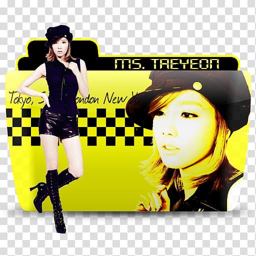 SNSD Mr Taxi Folder Icon , Taeyeon transparent background PNG clipart