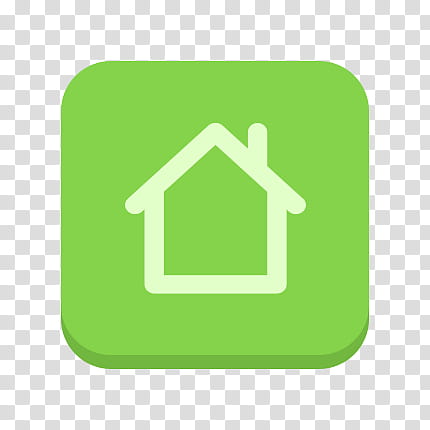 Bundle Icon , home, green square transparent background PNG clipart