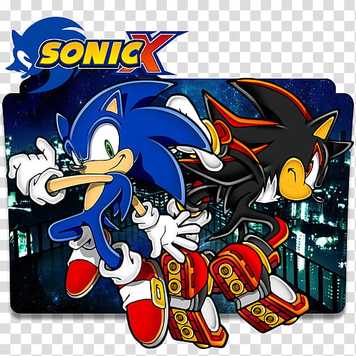 Sonic X  Folder Icon, Sonic X  [ x] transparent background PNG clipart